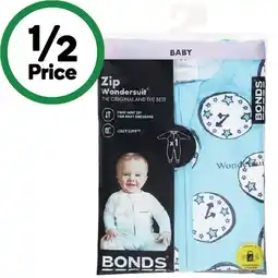 Woolworths Bonds Zippy Wondersuit – Assorted offer