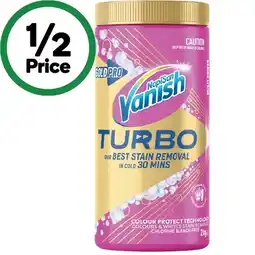 Woolworths Vanish Gold Pro Turbo Stain Remover Powder offer