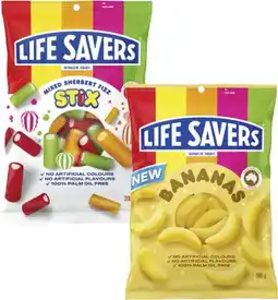 Coles Life Savers Lollies-200g offer