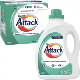 Coles Biozet Attack Regular Laundry Liquid 2 Litre or Powder 2kg offer