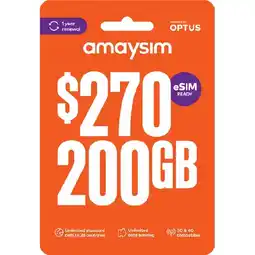 Woolworths amaysim $270 Starter Pack offer