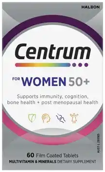 Coles Centrum For Women 50+ Multivitamin Tablets offer