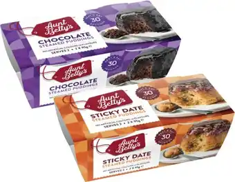 Coles Aunt Betty's Puddings 190g-220g offer