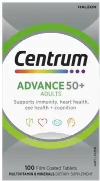Coles Centrum Advance 50+ Multivitamin Tablets offer