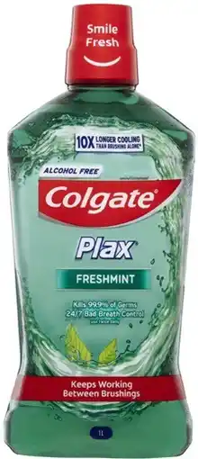Coles Colgate Plax Fresh Mint Mouth Wash offer