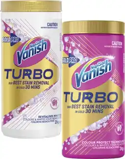 Coles Vanish NapiSan Gold Pro Turbo Stain Remover offer