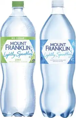 Coles Mt Franklin Lightly Sparkling Water offer