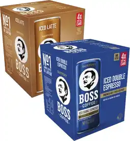 Coles Boss Iced Coffee offer