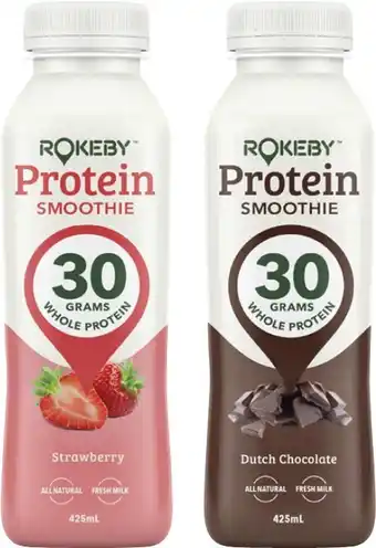 Coles Rokeby Protein Smoothie offer