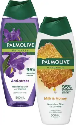 Coles Palmolive Naturals Body Wash-500mL offer