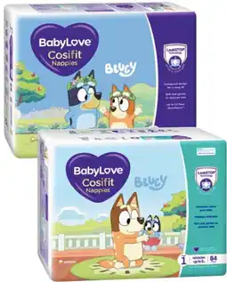 Coles BabyLove Cosifit Jumbo Nappies-84 Pack offer