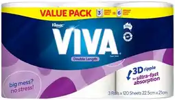 Coles Viva Double Length Paper Towel offer