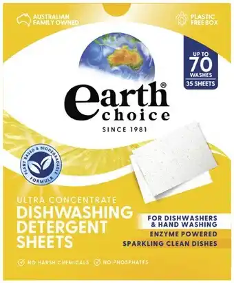 Coles Earth Choice Dishwashing Sheets offer