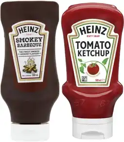 Coles Heinz Ketchup or Barbeque Sauce 500mL offer