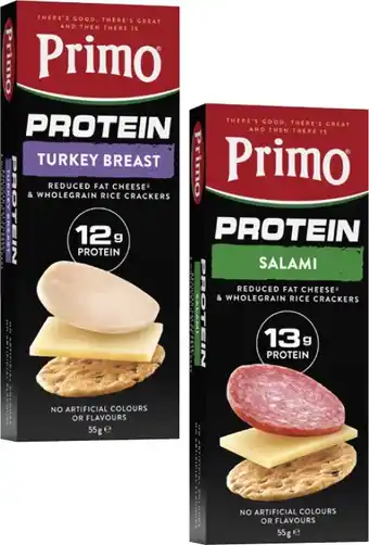 Coles Primo High Protein Stackers offer