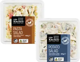Coles Coles Kitchen Classic Potato or Pasta Salad 400g offer