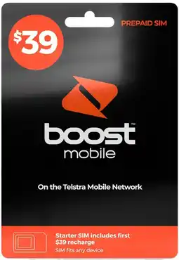 Coles Boost $39 SIM Pack offer