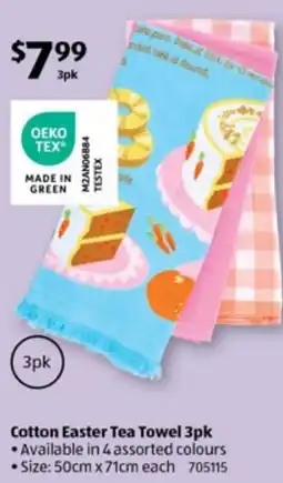 ALDI Cotton Easter Tea Towel offer