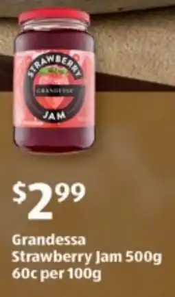 ALDI Grandessa Strawberry Jam offer