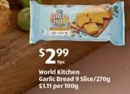 ALDI World Kitchen Garlic Bread offer