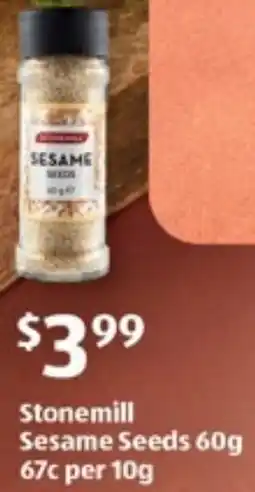 ALDI Stonemill Sesame Seeds offer