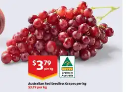 ALDI Australian Red Seedless Grapes offer