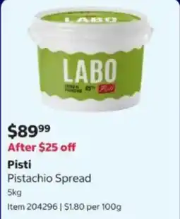 Costco Pisti Pistachio Spread offer