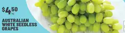 IGA Australian white seedless grapes offer