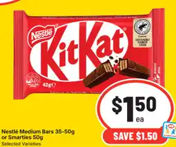 IGA Nestlé Medium Bars offer