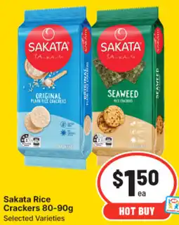 IGA Sakata Rice Crackers offer