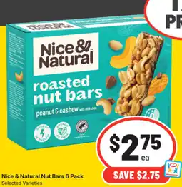 IGA Nice & Natural Nut Bars offer