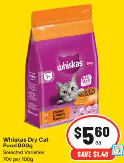 IGA Whiskas Dry Cat Food offer