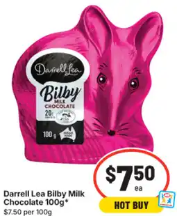 IGA Darrell Lea Bilby Milk Chocolate offer