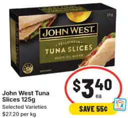 IGA John West Tuna Slices offer
