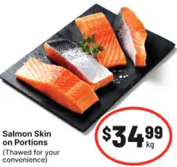 IGA Salmon Skin on Portions offer