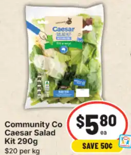 IGA Community co caesar salad kit offer