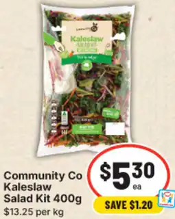 IGA Community co kaleslaw salad kit offer