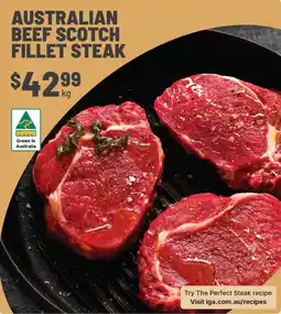 IGA Australian beef scotch fillet steak offer