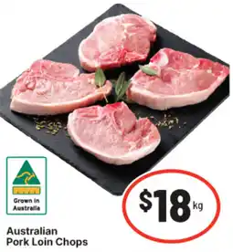 IGA Australian Pork Loin Chops offer