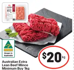IGA Australian Extra Lean Beef Mince Minimum Buy offer