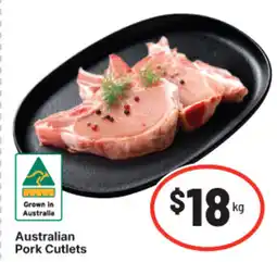 IGA Australian Pork Cutlets offer