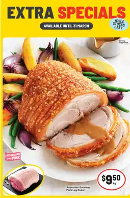 IGA Australian Boneless Pork Leg Roast offer