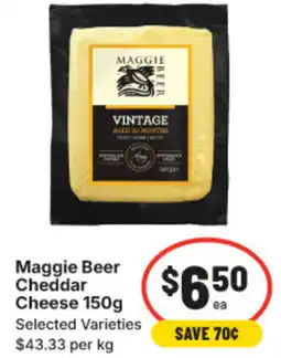 IGA Maggie Beer Cheddar Cheese offer