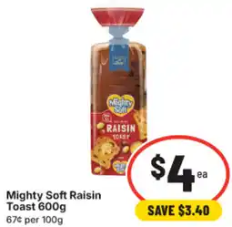 IGA Mighty Soft Raisin Toast offer