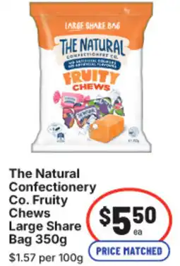 IGA The Natural Confectionery Co. Fruity Chews Large Share Bag offer