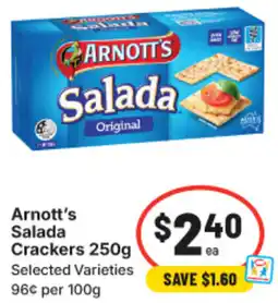 IGA Arnott's Salada Crackers offer