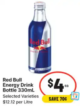 IGA Red Bull Energy Drink Bottle offer