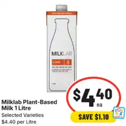 IGA Milklab Plant-Based Milk offer
