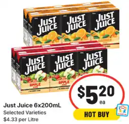 IGA Just Juice offer