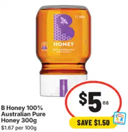 IGA B Honey 100% Australian Pure Honey offer
